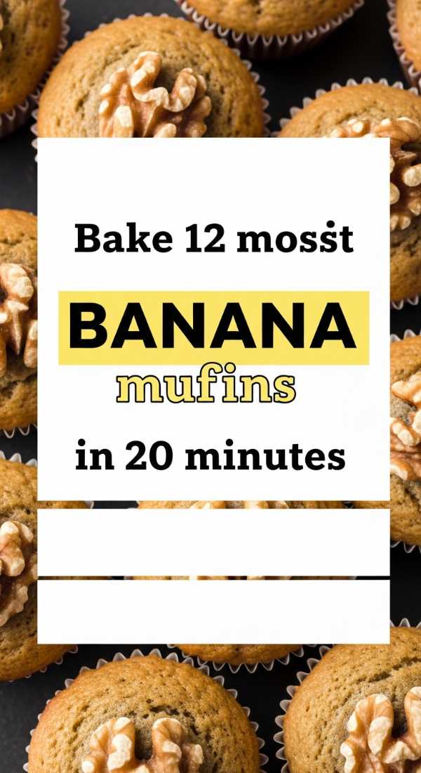 Bake 12 Moist Banana Muffins In 20 Minutes 69f05ab584d9e