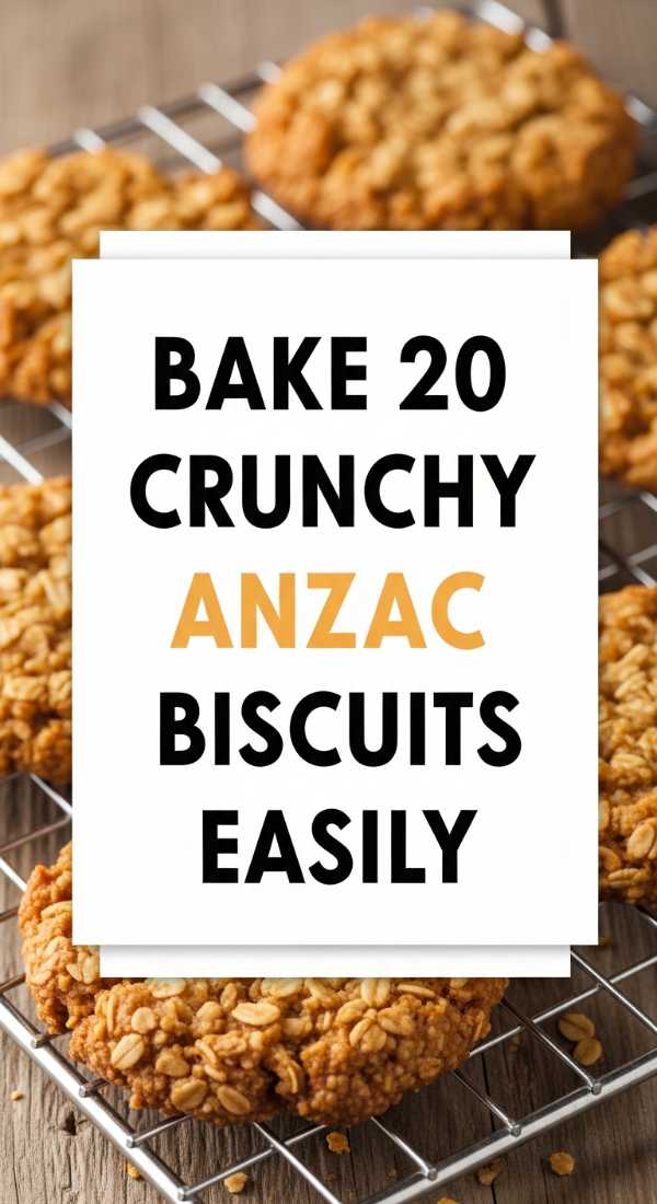 Bake 20 Crunchy Anzac Biscuits Easily 69edfa959969a