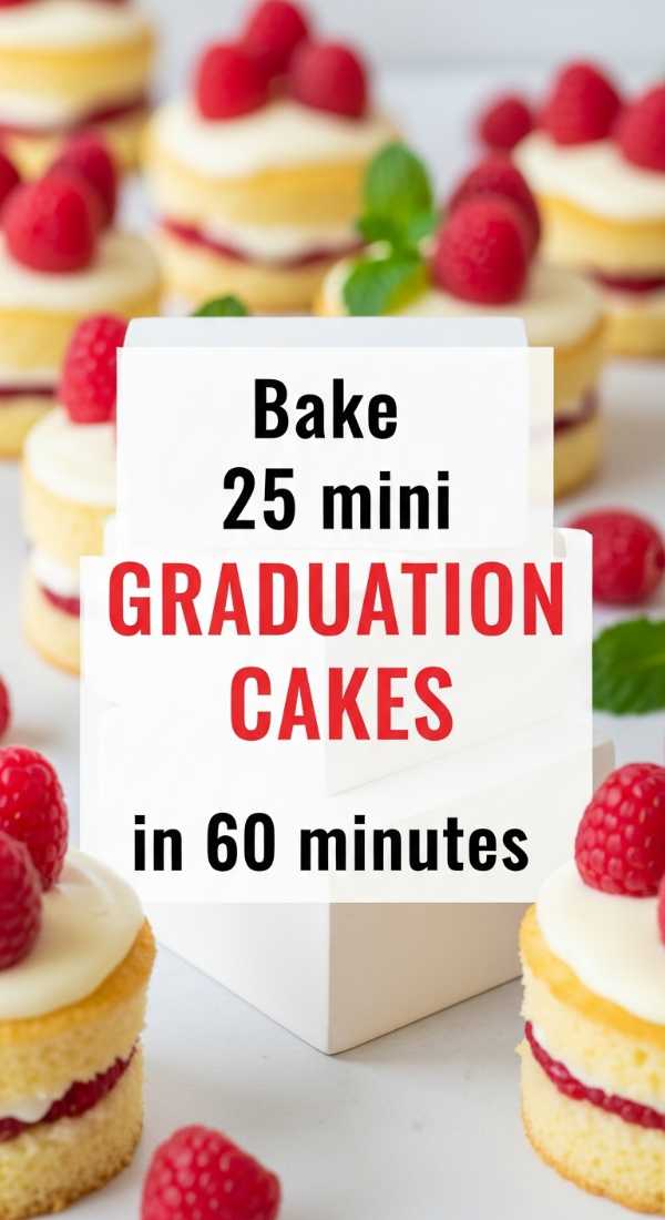 Bake 25 Mini Graduation Cakes In 60 Minutes 69ee54ead621d