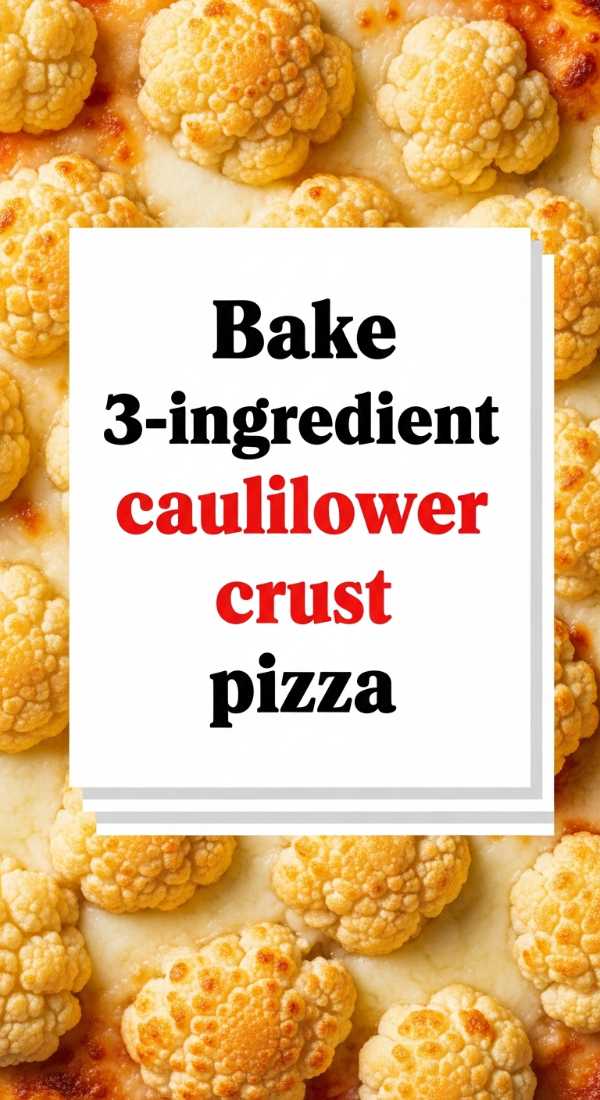 Bake 3 Ingredient Cauliflower Crust Pizza 69e9b55667071
