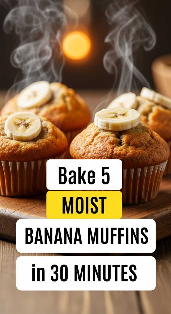 Bake 5 Moist Banana Muffins In 30 Minutes 69e46e48ec9bb
