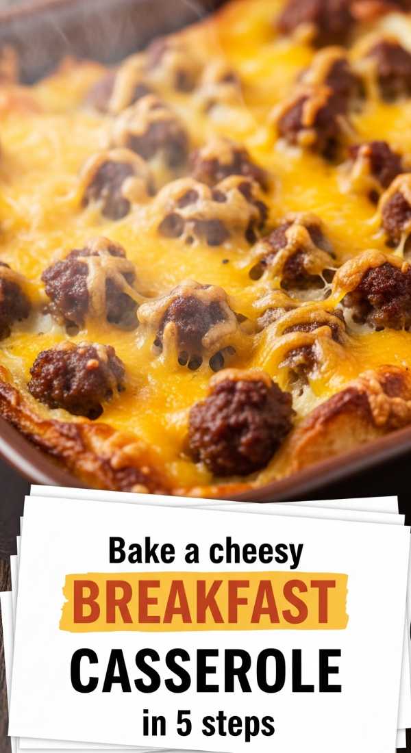Bake A Cheesy Breakfast Casserole In 5 Steps 69ec6f2ede15d