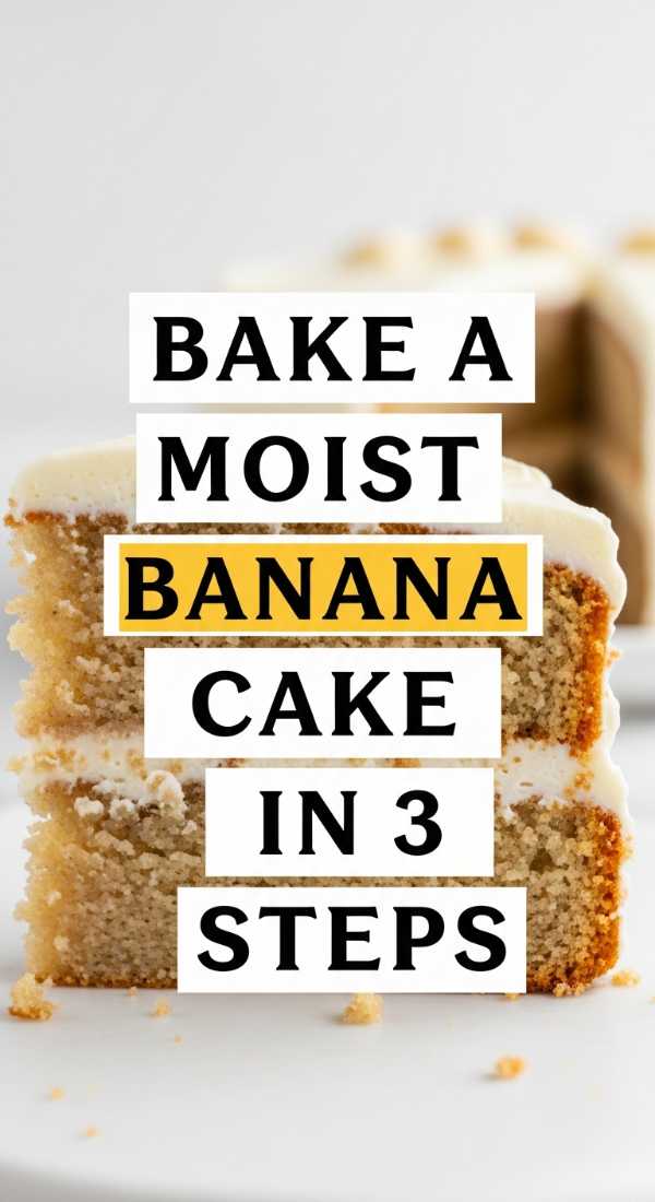 Bake A Moist Banana Cake In 3 Steps 69ef469b66324