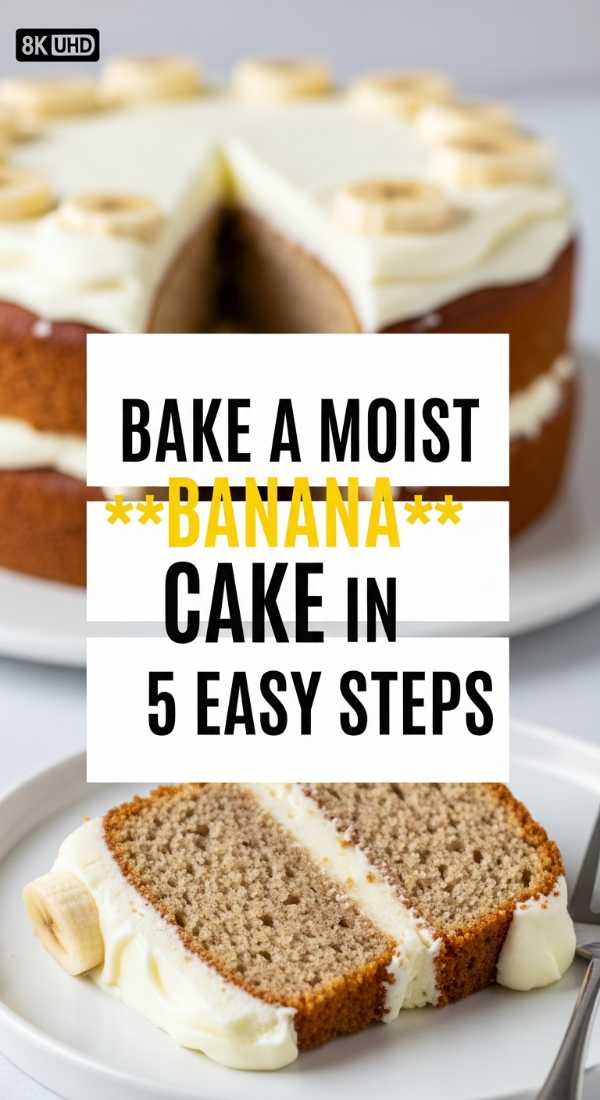 Bake A Moist Banana Cake In 5 Easy Steps 69eb7e23ec99f