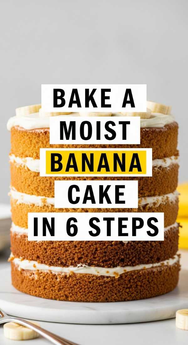 Bake A Moist Banana Cake In 6 Steps 69eb7e21141d8