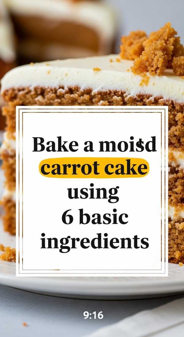Bake A Moist Carrot Cake Using 6 Basic Ingredients 69e20d28eef36