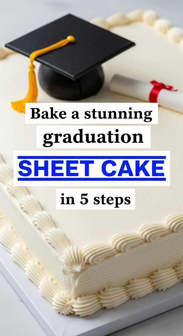 Bake A Stunning Graduation Sheet Cake In 5 Steps 69ef468556461