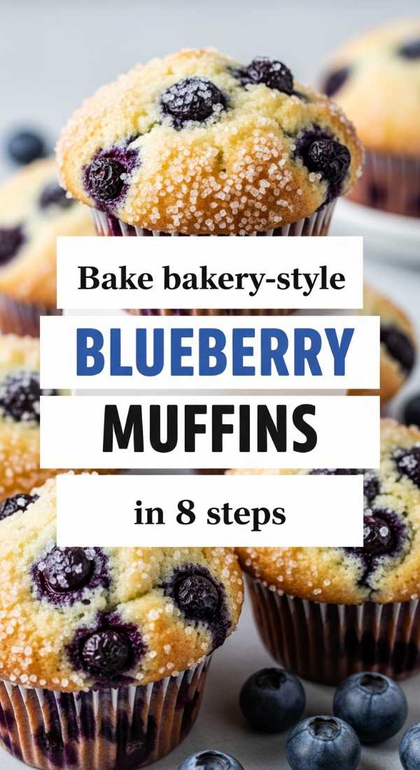Bake Bakery Style Blueberry Muffins In 8 Steps 69e853e0c14b9