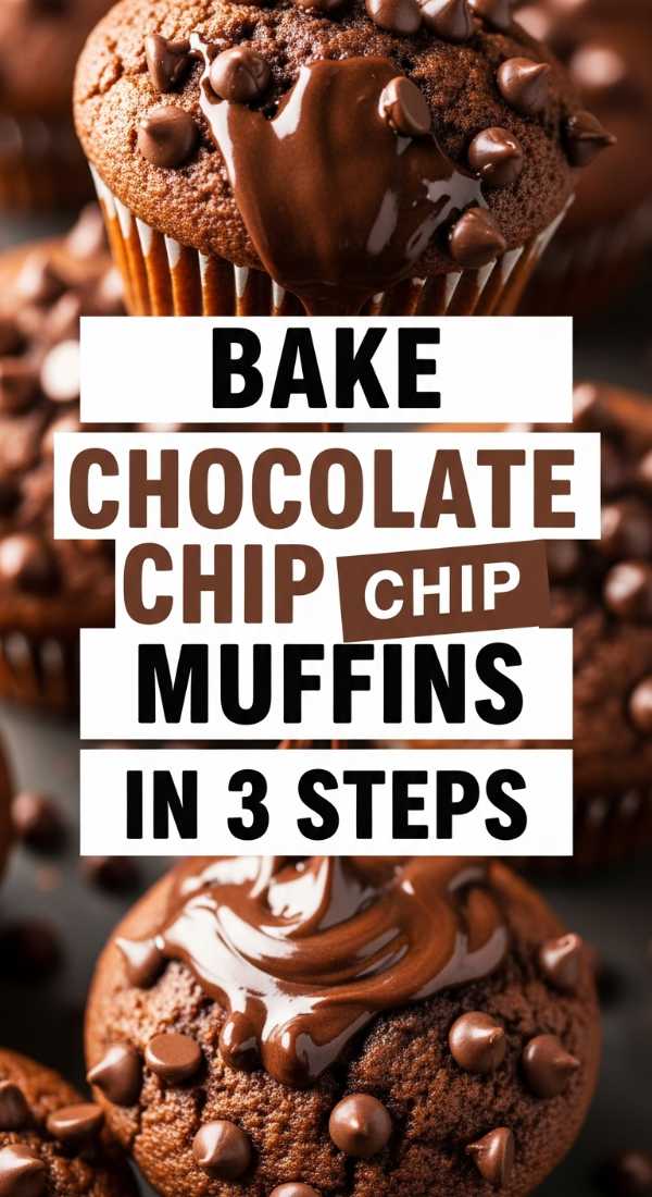 Bake Chocolate Chip Muffins In 3 Steps 69eb7e1fe4972