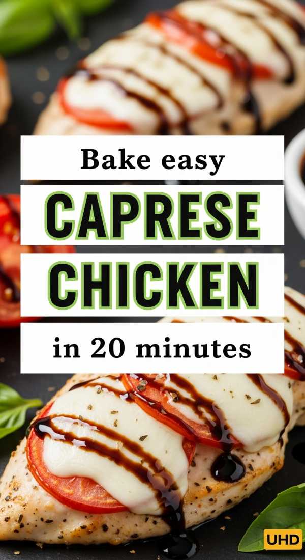 Bake Easy Caprese Chicken In 20 Minutes 69e70bfc299c1