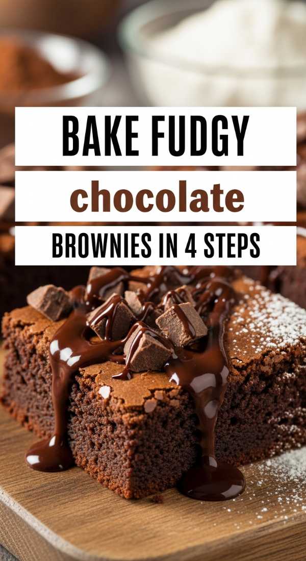 Bake Fudgy Chocolate Brownies In 4 Steps 69e21f0b7d605