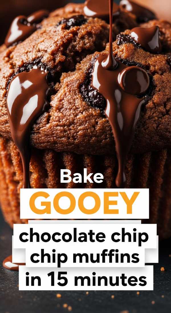 Bake Gooey Chocolate Chip Muffins In 15 Minutes 69ec86e24eda0