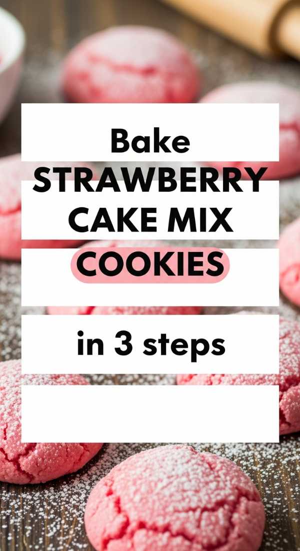 Bake Strawberry Cake Mix Cookies In 3 Steps 69e470251dad8