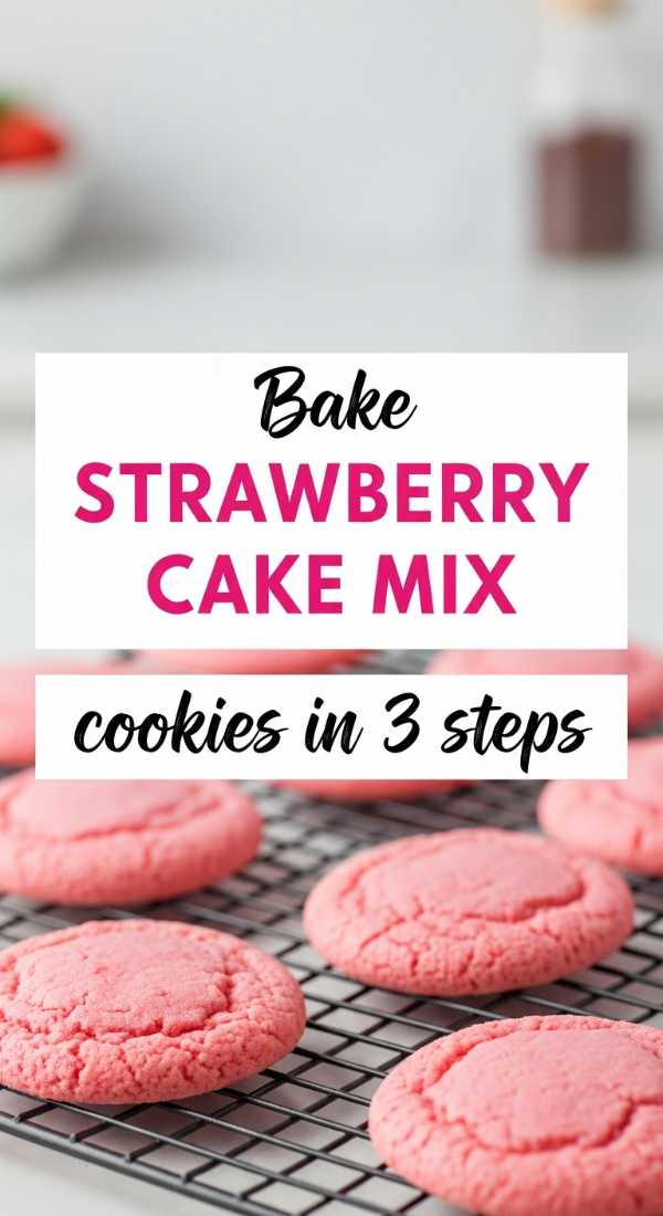 Bake Strawberry Cake Mix Cookies In 3 Steps 69e70c03a2567