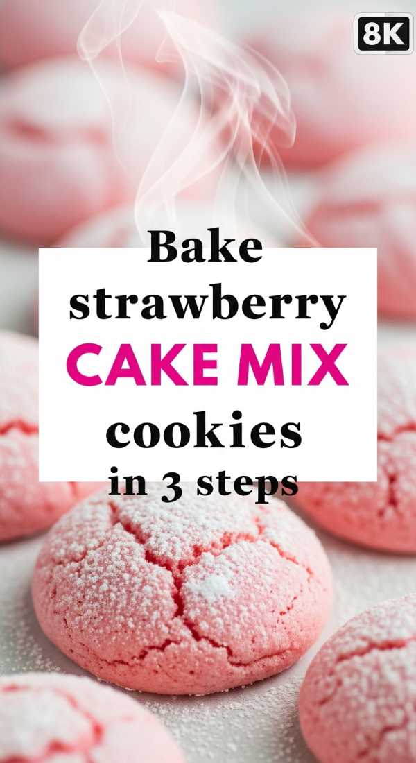 Bake Strawberry Cake Mix Cookies In 3 Steps 69f05acbb164c