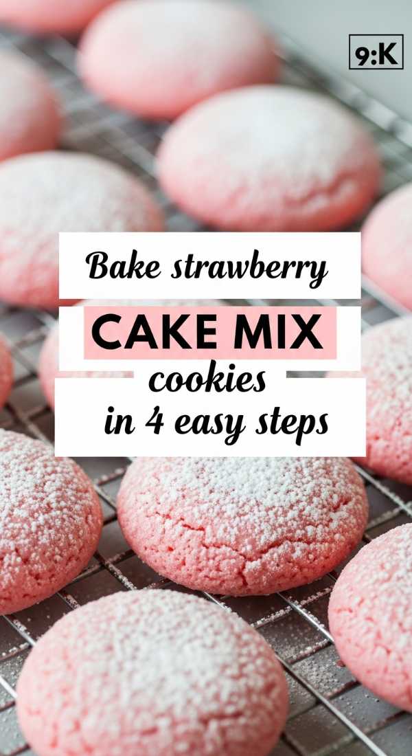 Bake Strawberry Cake Mix Cookies In 4 Easy Steps 69e853d5d7b1f