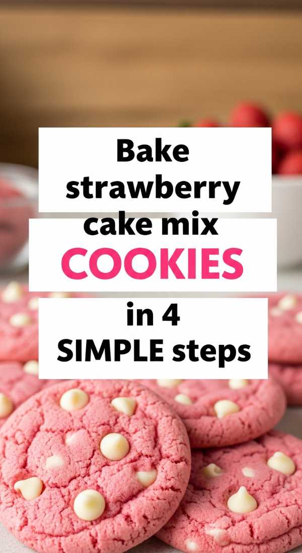 Bake Strawberry Cake Mix Cookies In 4 Simple Steps 69e46e452628c