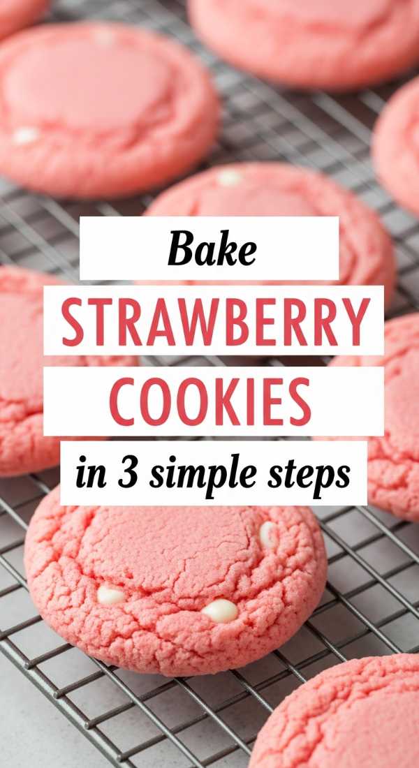 Bake Strawberry Cookies In 3 Simple Steps 69e70c062154e