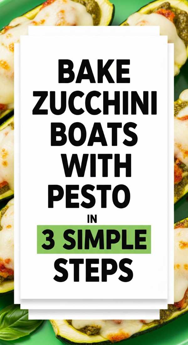 Bake Zucchini Boats With Pesto In 3 Simple Steps 69e9b55d77b8b