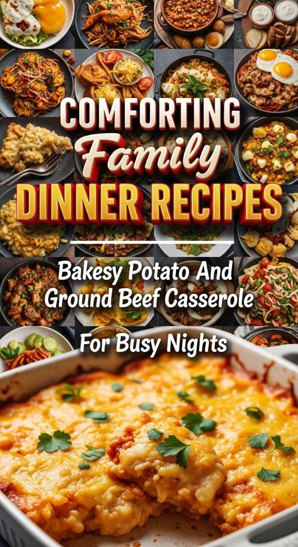 Baked Cheesy Potato And Ground Beef Casserole For Busy Nights 69e707d52d0d7