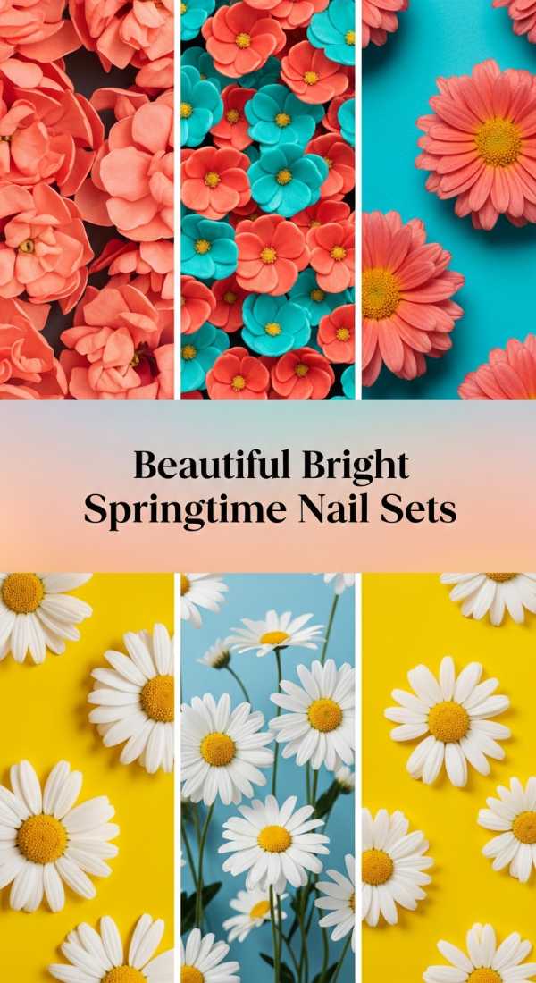 Beautiful Bright Springtime Nail Sets 69ef3adde5800