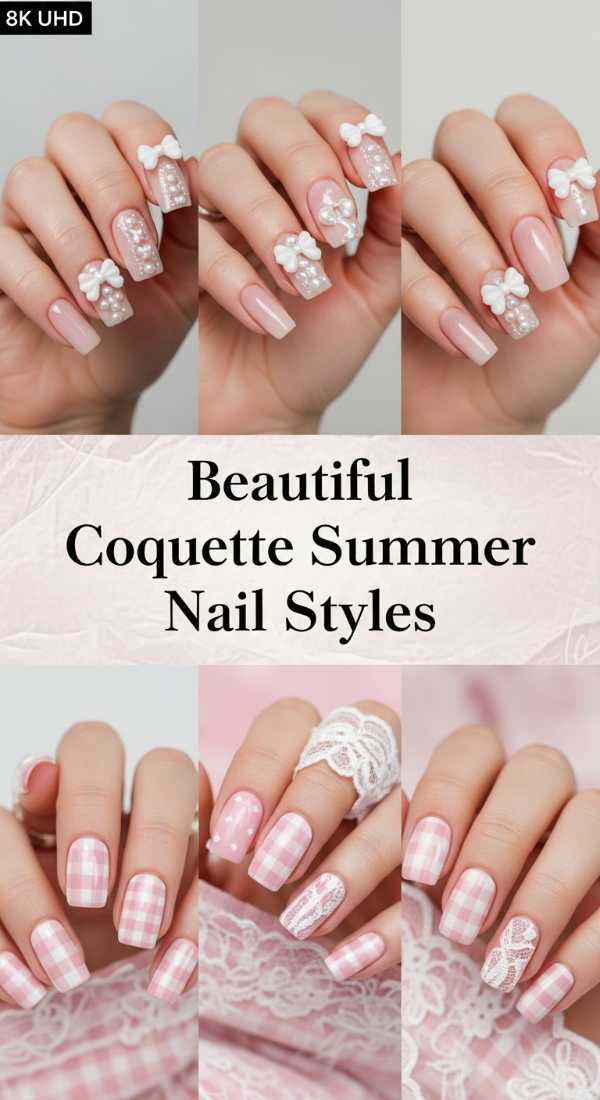 Beautiful Coquette Summer Nail Styles 69ecf876cf265