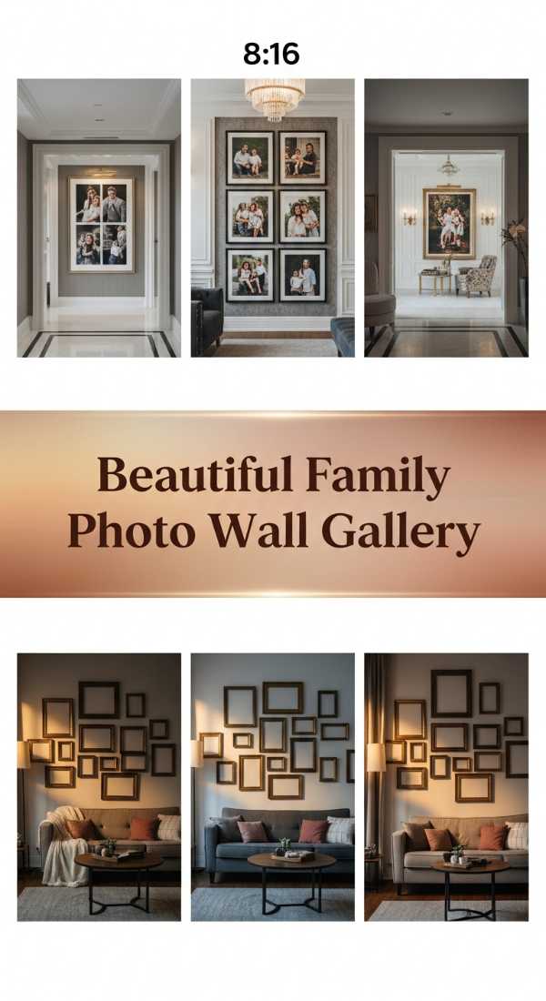 Beautiful Family Photo Wall Gallery 69f1ae795b4f3