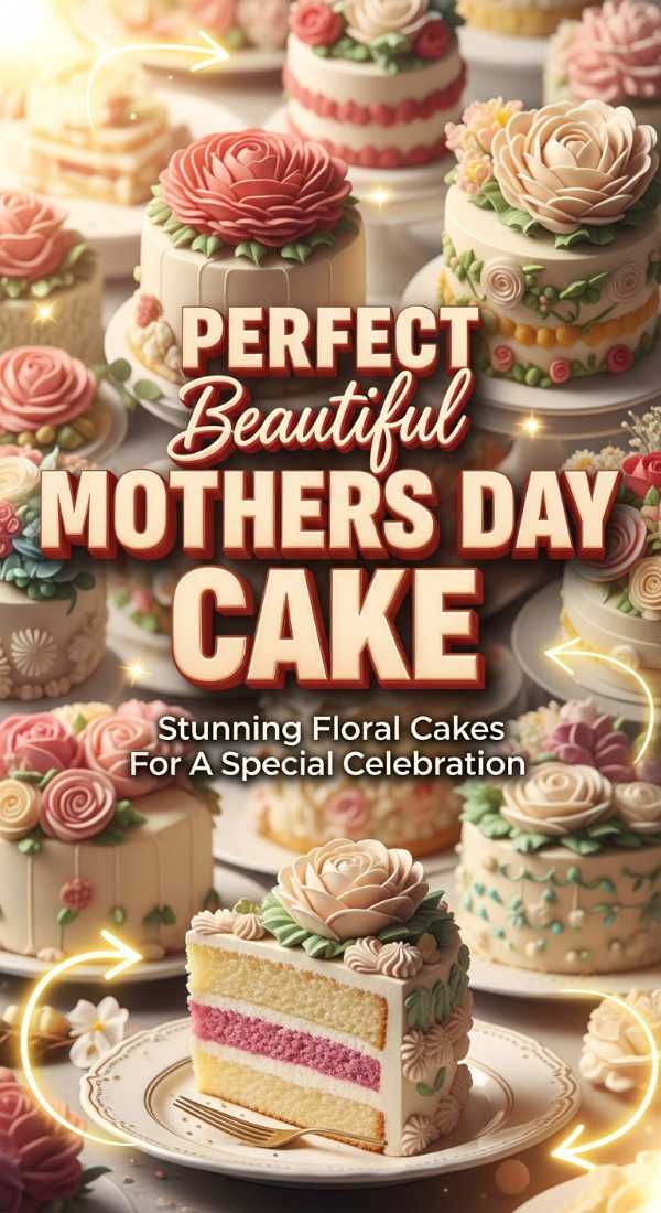 Beautiful Floral Mother's Day Cake Design