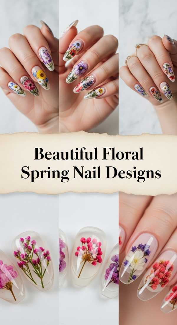 Beautiful Floral Spring Nail Designs 69f0ca5fc9805