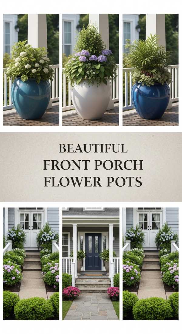 Beautiful Front Porch Flower Pots 69e64c625df90