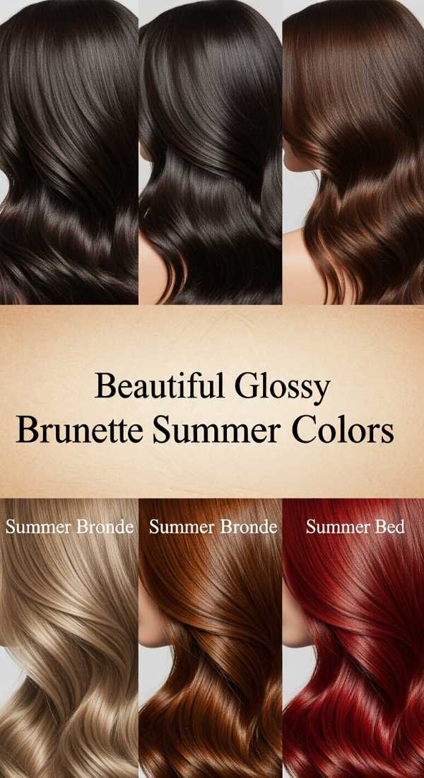 Beautiful Glossy Brunette Summer Colors 69e9d40322581