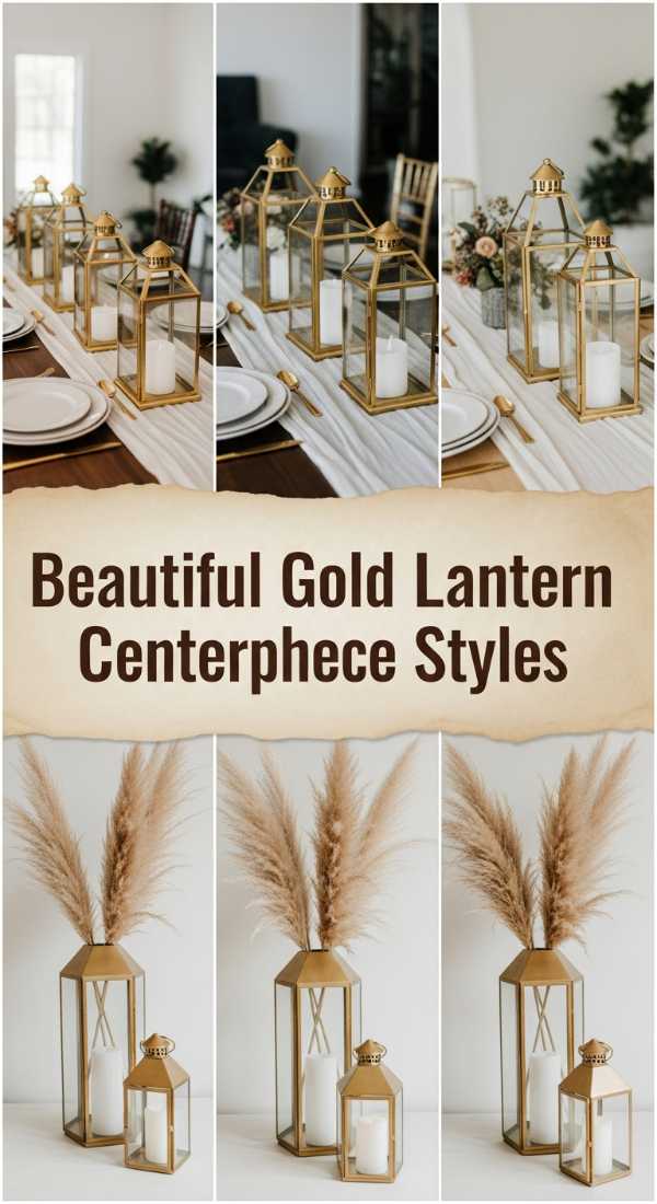 Beautiful Gold Lantern Centerpiece Styles 69e51e65c9645