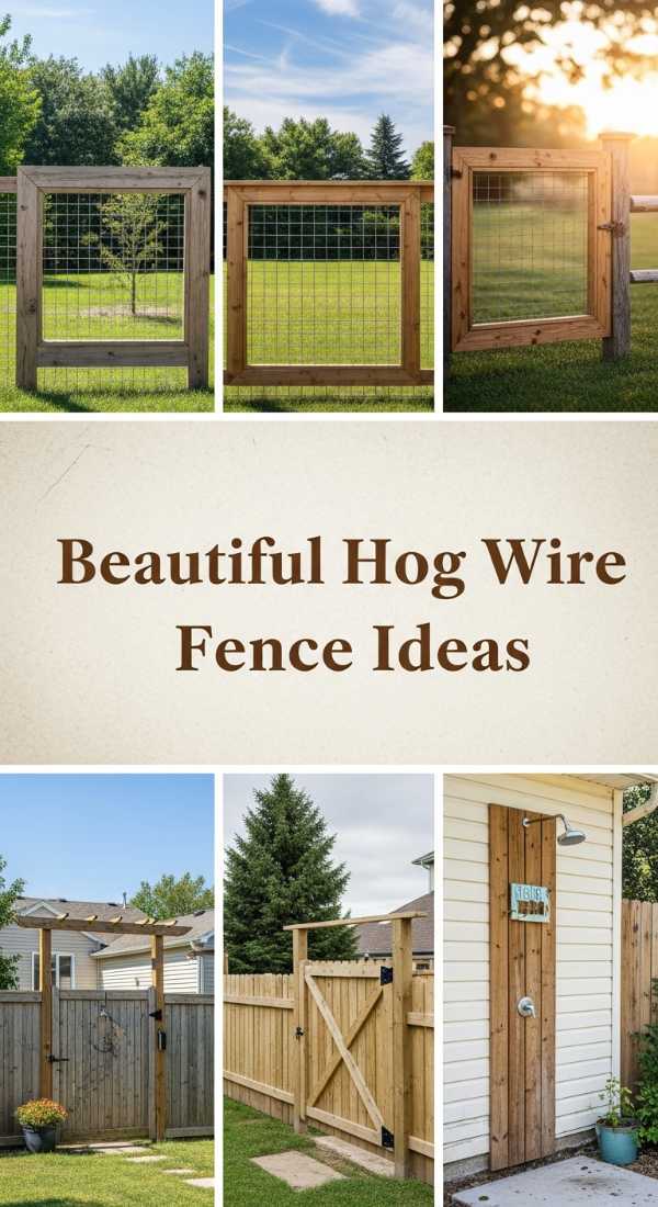 Beyond the Gates: Designing Your Ultimate Luxury Home and Garden Sanctuary Beautiful Hog Wire Fence Ideas 69e77795a3672