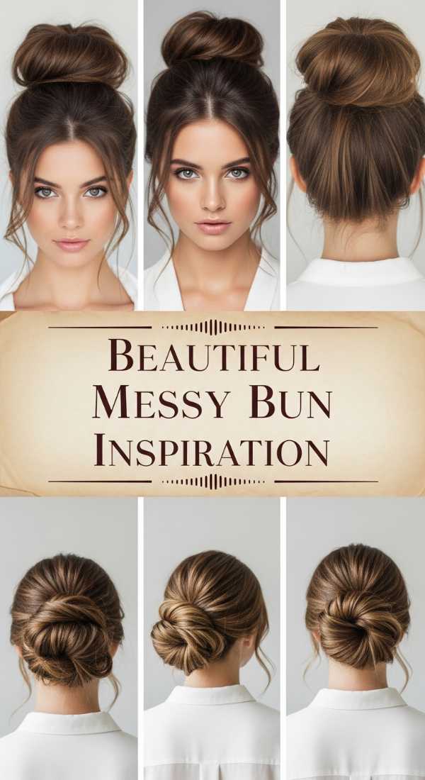 Beautiful Messy Bun Inspiration 69e339fe43bf4