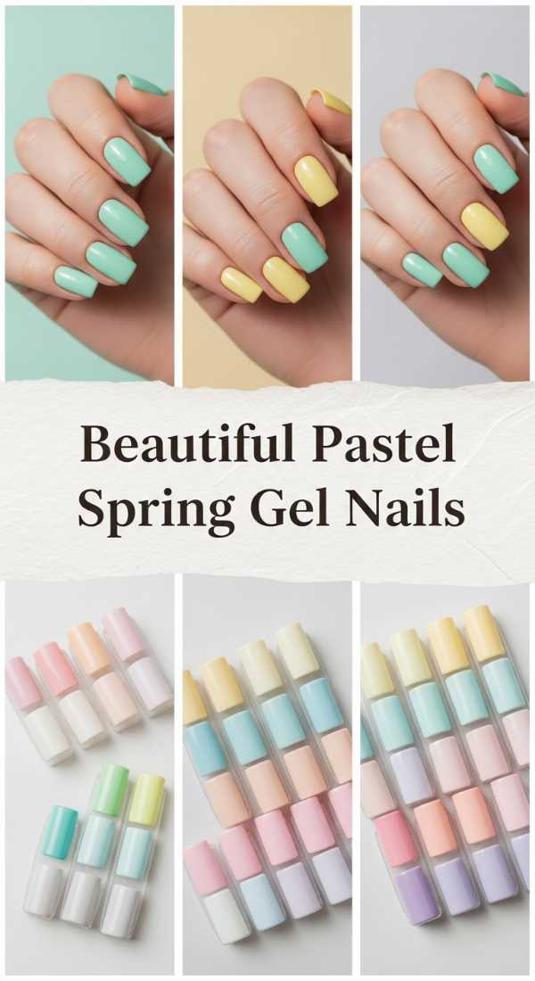 Beautiful Pastel Spring Gel Nails 69f32b6680768