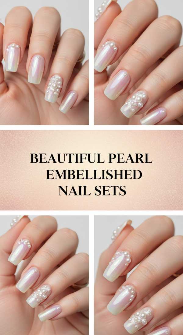 Beautiful Pearl Embellished Nail Sets 69e5f3ef4ef17