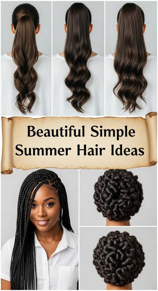 Beautiful Simple Summer Hair Ideas 69e9d407dd385