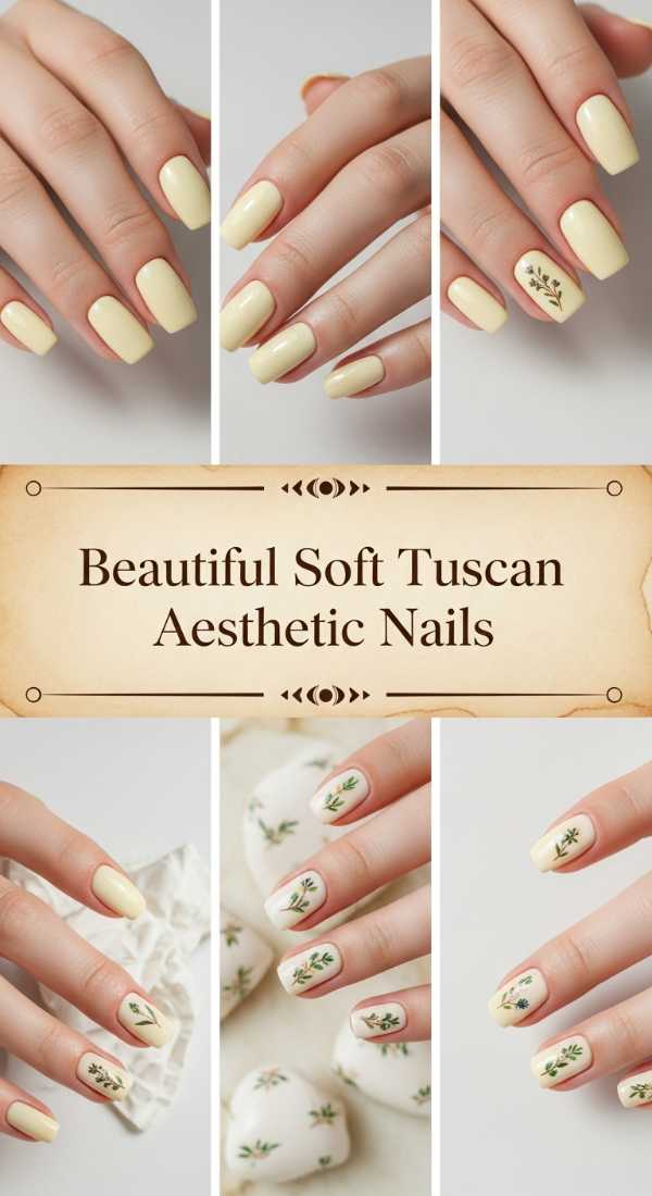 Beautiful Soft Tuscan Aesthetic Nails 69ecf884b8443