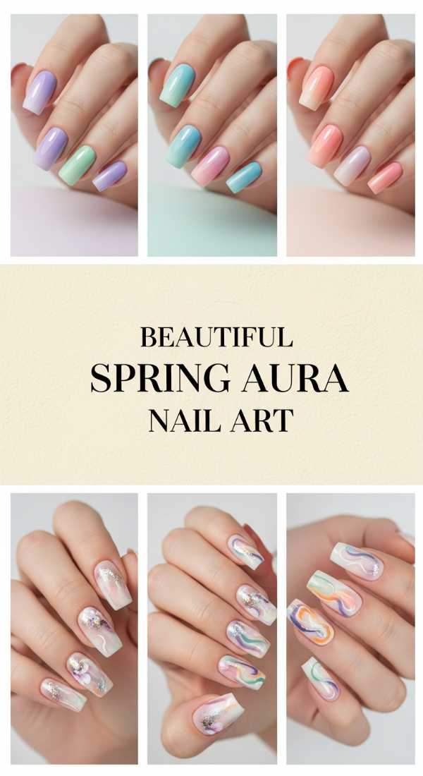 Beautiful Spring Aura Nail Art 69f32b888eab1