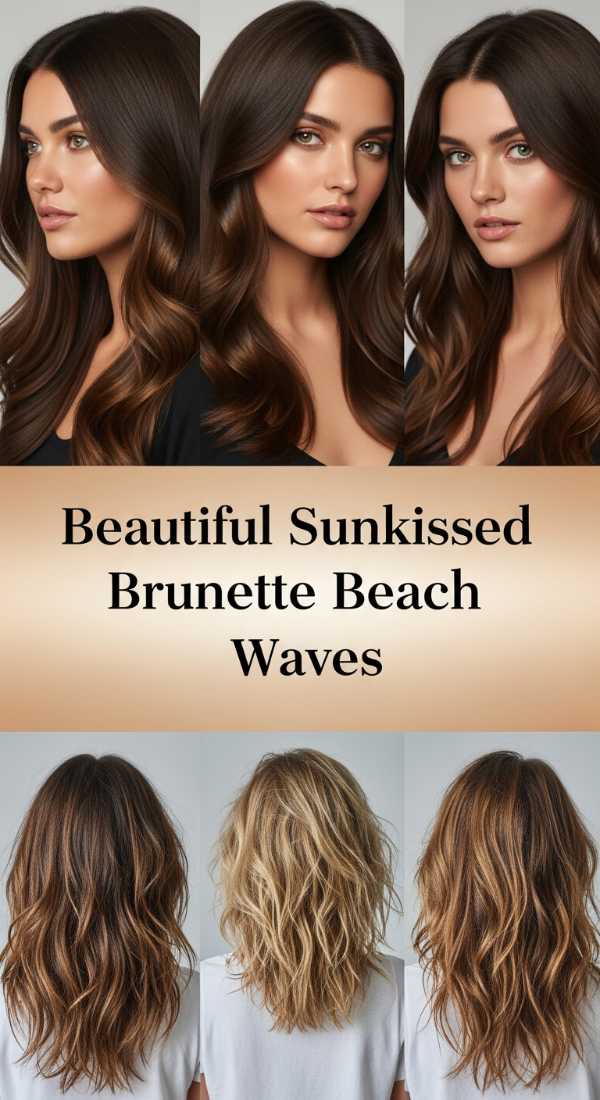 Beautiful Sunkissed Brunette Beach Waves 69f262c882374