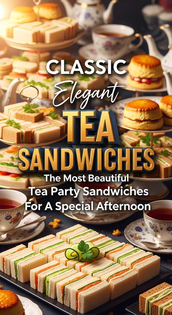 Beautiful Tea Party Sandwiches For Afternoon Tea 69ef014b4d548