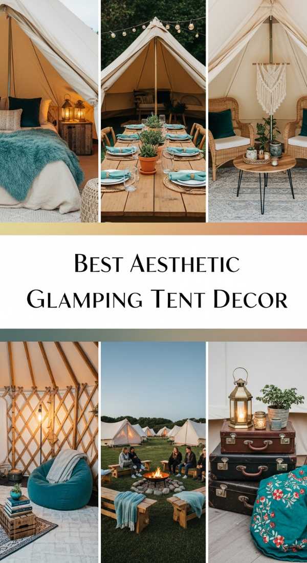 Best Aesthetic Glamping Tent Decor 69efa266eeeff