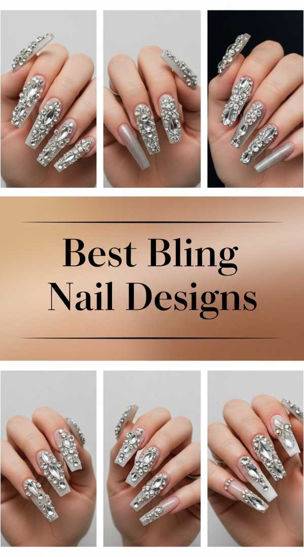 Best Bling Nail Designs 69eb726b6bb7d