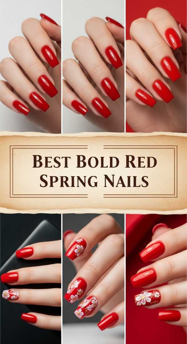 Best Bold Red Spring Nails 69f32d5c1be3c
