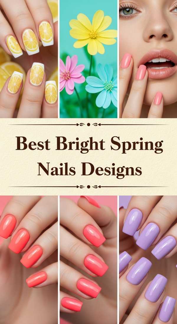 Best Bright Spring Nails Designs 69ecf75115315