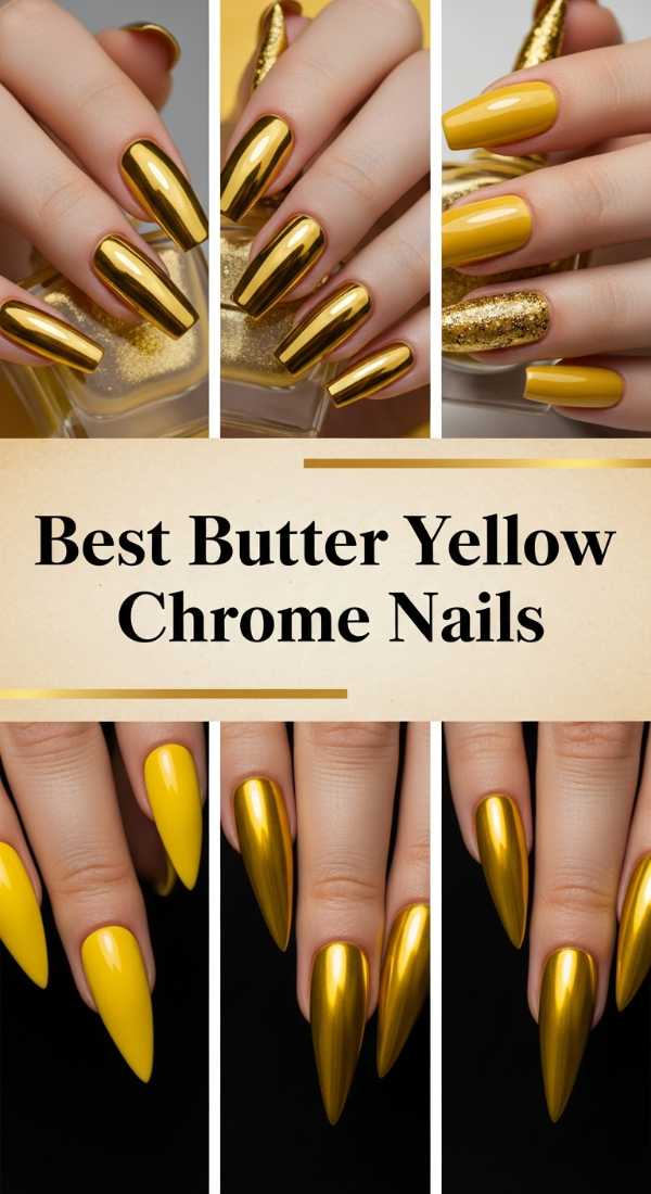 Best Butter Yellow Chrome Nails 69f0cc47438f9