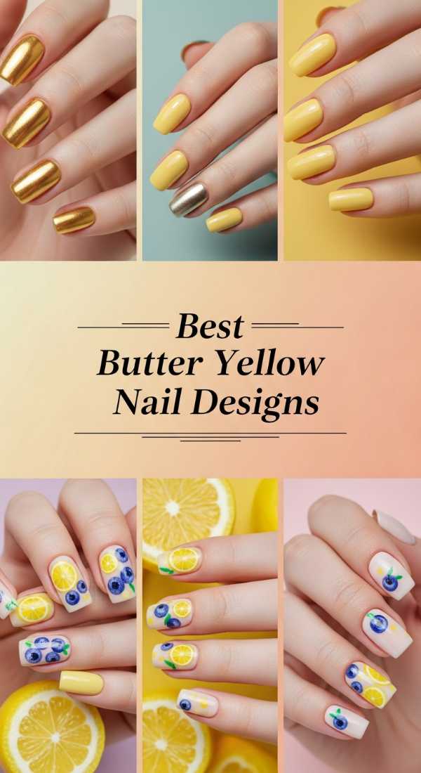 Best Butter Yellow Nail Designs 69f24a7708b09