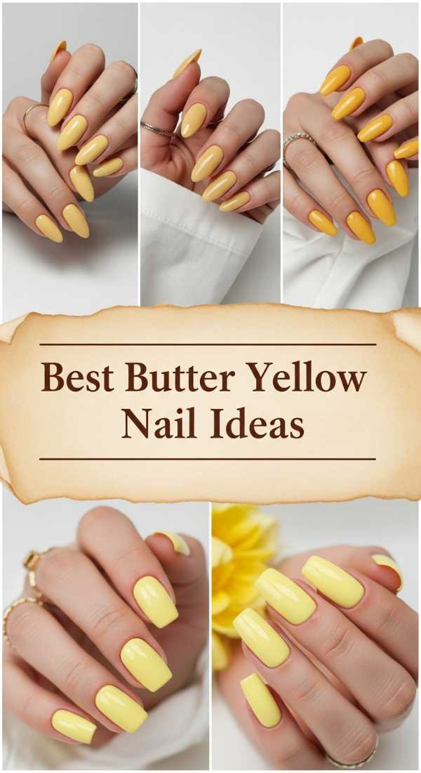 Best Butter Yellow Nail Ideas 69e905bab0abb