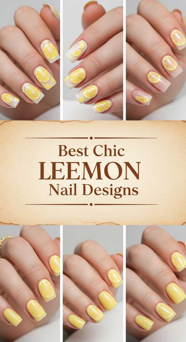 Best Chic Lemon Nail Designs 69f0cc534c264