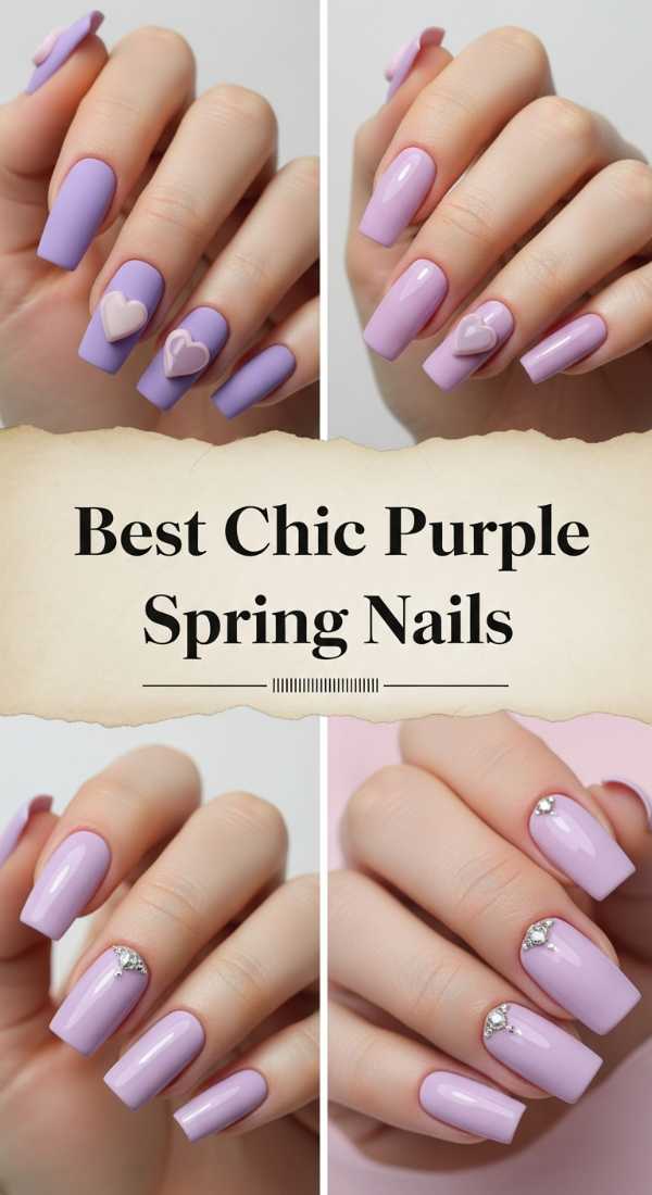 Best Chic Purple Spring Nails 69f32b617616e